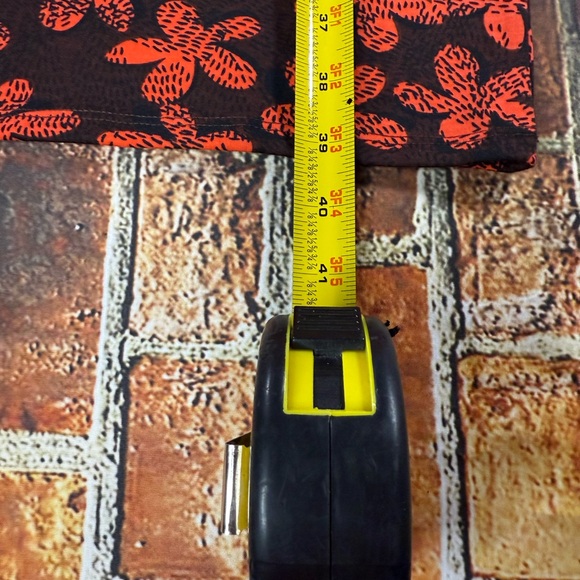 LuLaRoe Black and Orange Floral Mini Dress - Picture 6 of 7